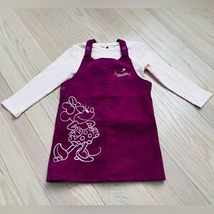 Disney Minnie Mouse Matching Dress and Long Sleeve Size 18-24M